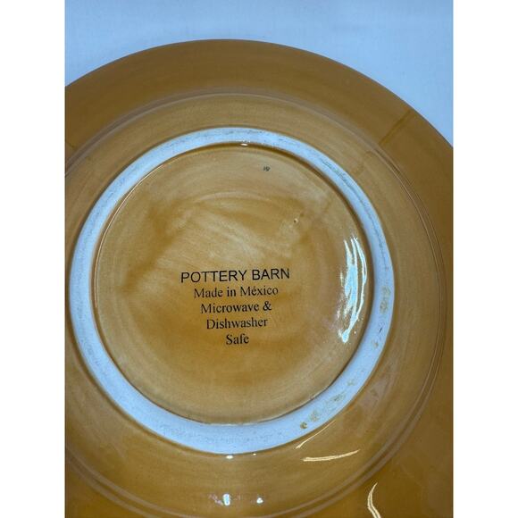 Pottery Barn "SAUSALITO" 12" Plate Yellow - Picture 5 of 8